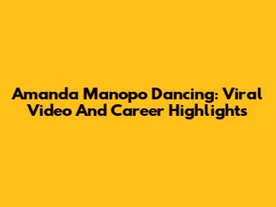 Amanda Manopo Dancing: Viral Video And Career Highlights