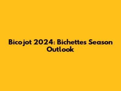 Bicojot 2024: Bichette's Season Outlook