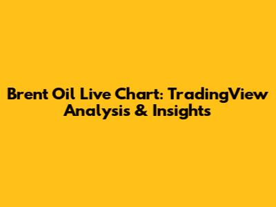 Brent Oil Live Chart: TradingView Analysis & Insights