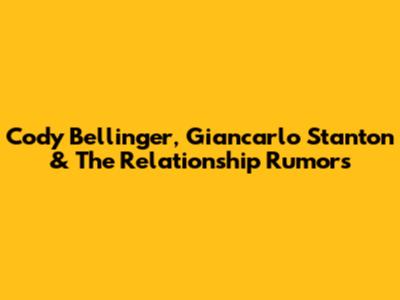 Cody Bellinger, Giancarlo Stanton & The Relationship Rumors