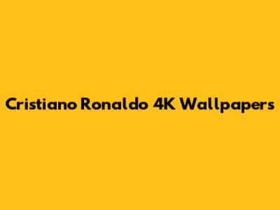 Cristiano Ronaldo 4K Wallpapers