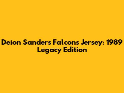 Deion Sanders Falcons Jersey: 1989 Legacy Edition