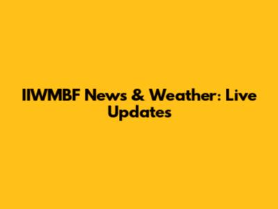 IIWMBF News & Weather: Live Updates