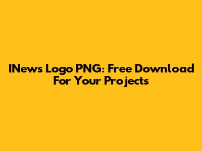 INews Logo PNG: Free Download For Your Projects