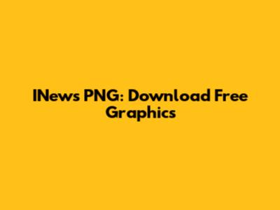 INews PNG: Download Free Graphics