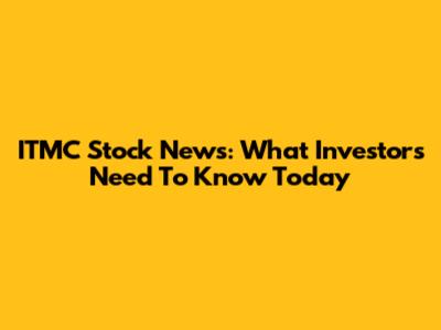 ITMC Stock News: What Investors Need To Know Today