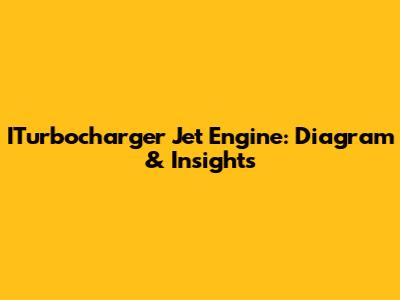 ITurbocharger Jet Engine: Diagram & Insights