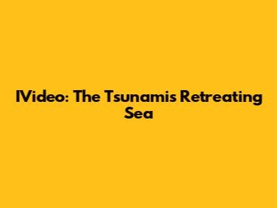 IVideo: The Tsunami's Retreating Sea