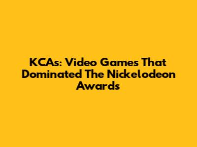 KCA's: Video Games That Dominated The Nickelodeon Awards