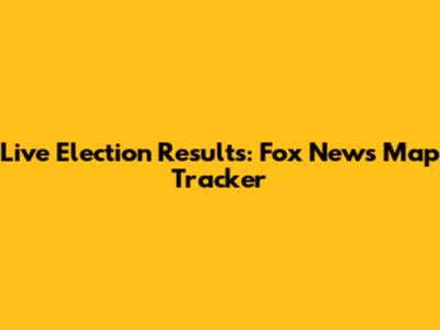 Live Election Results: Fox News Map Tracker