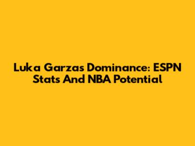 Luka Garza's Dominance: ESPN Stats And NBA Potential