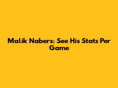 Malik Nabers: See His Stats Per Game