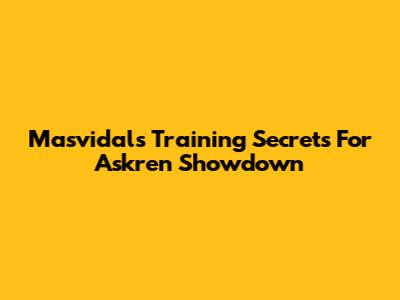 Masvidal's Training Secrets For Askren Showdown