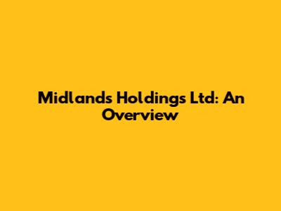 Midlands Holdings Ltd: An Overview