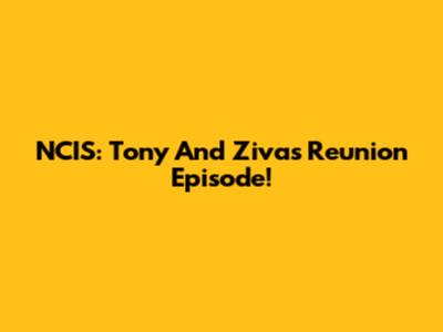 NCIS: Tony And Ziva's Reunion Episode!