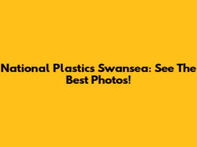 National Plastics Swansea: See The Best Photos!