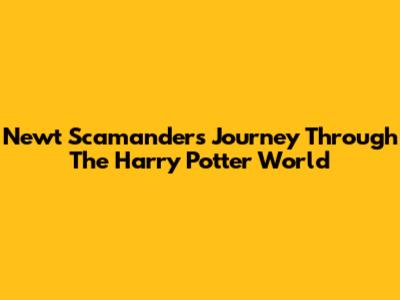 Newt Scamander's Journey Through The Harry Potter World