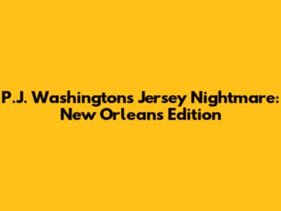 P.J. Washington's Jersey Nightmare: New Orleans Edition