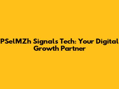 PSelMZh Signals Tech: Your Digital Growth Partner