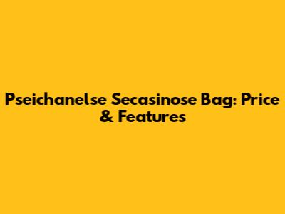 Pseichanelse Secasinose Bag: Price & Features