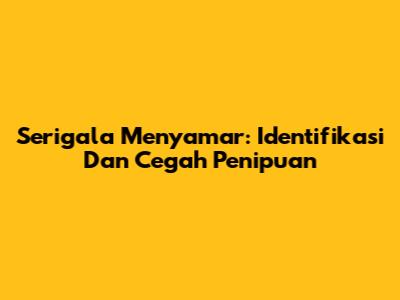 Serigala Menyamar: Identifikasi Dan Cegah Penipuan