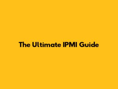 The Ultimate IPMI Guide