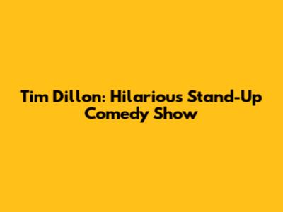 Tim Dillon: Hilarious Stand-Up Comedy Show