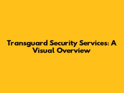 Transguard Security Services: A Visual Overview