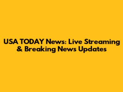 USA TODAY News: Live Streaming & Breaking News Updates