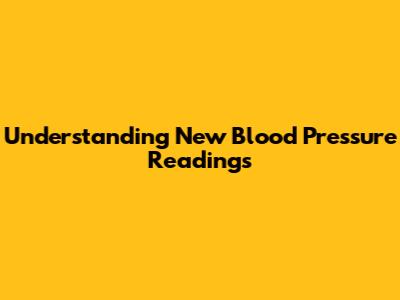 Understanding New Blood Pressure Readings