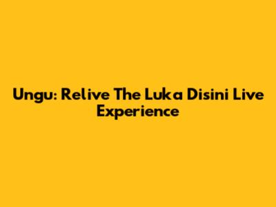 Ungu: Relive The 'Luka Disini' Live Experience