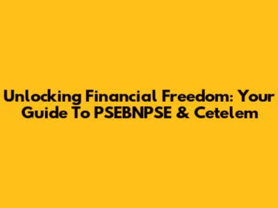 Unlocking Financial Freedom: Your Guide To PSEBNPSE & Cetelem