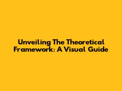 Unveiling The Theoretical Framework: A Visual Guide
