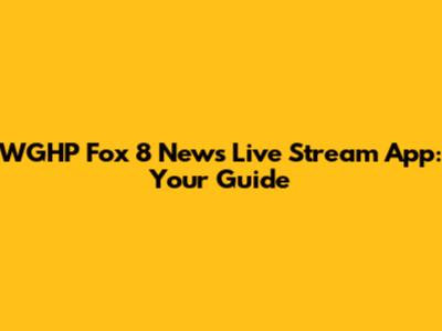 WGHP Fox 8 News Live Stream App: Your Guide