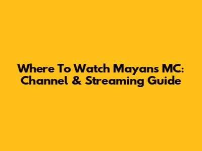 Where To Watch Mayans MC: Channel & Streaming Guide