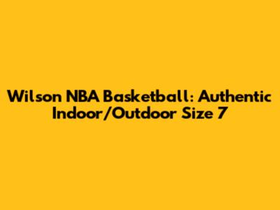 Wilson NBA Basketball: Authentic Indoor/Outdoor Size 7