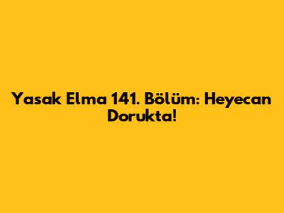 Yasak Elma 141. Bölüm: Heyecan Dorukta!