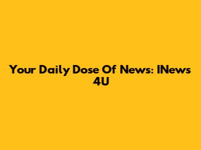 Your Daily Dose Of News: INews 4U