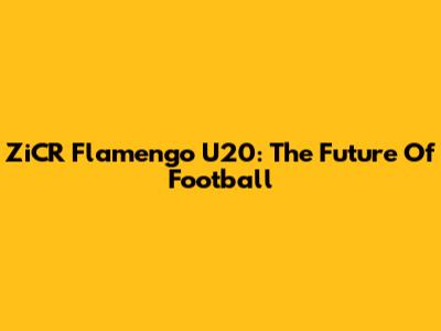 ZiCR Flamengo U20: The Future Of Football