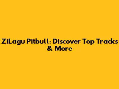 ZiLagu Pitbull: Discover Top Tracks & More